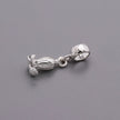 Bluebell Flower Silver Charm