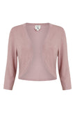 Yumi Blush Knitted Curve Bolero