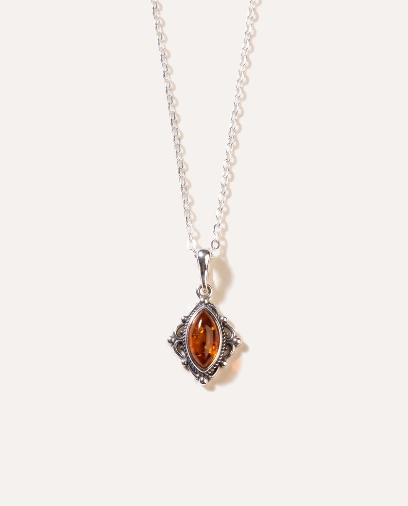 Boho Amber Pendant