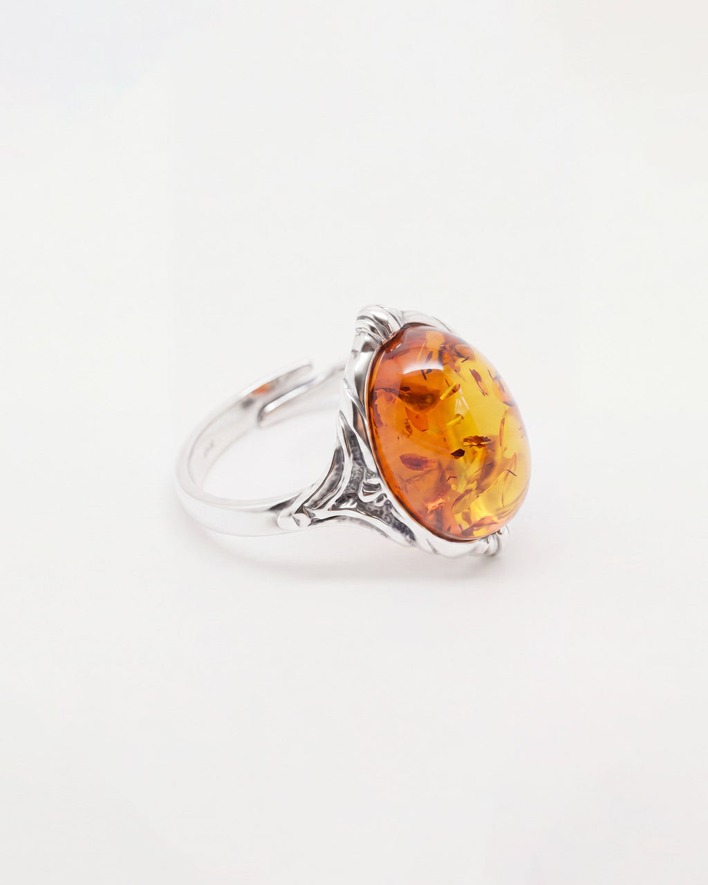 Boho Amber Ring