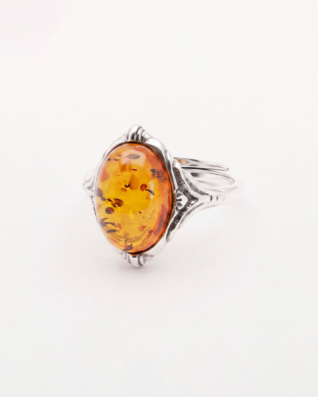 Boho Amber Ring
