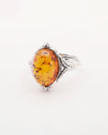 Boho Amber Ring