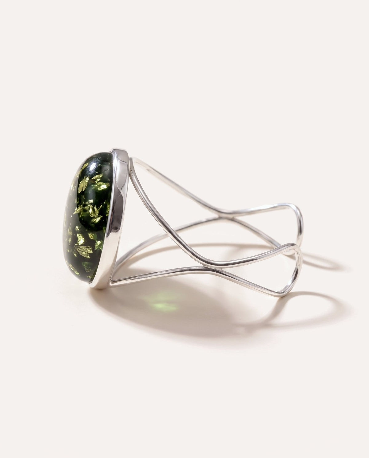 Bold Green Amber Arm Cuff