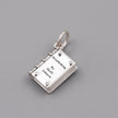 Hardback Book Personalised Silver Charm