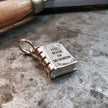 Hardback Book Personalised Silver Charm