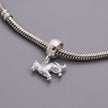 Border Collie Silver Dog Charm