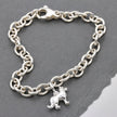 Border Collie Silver Dog Charm
