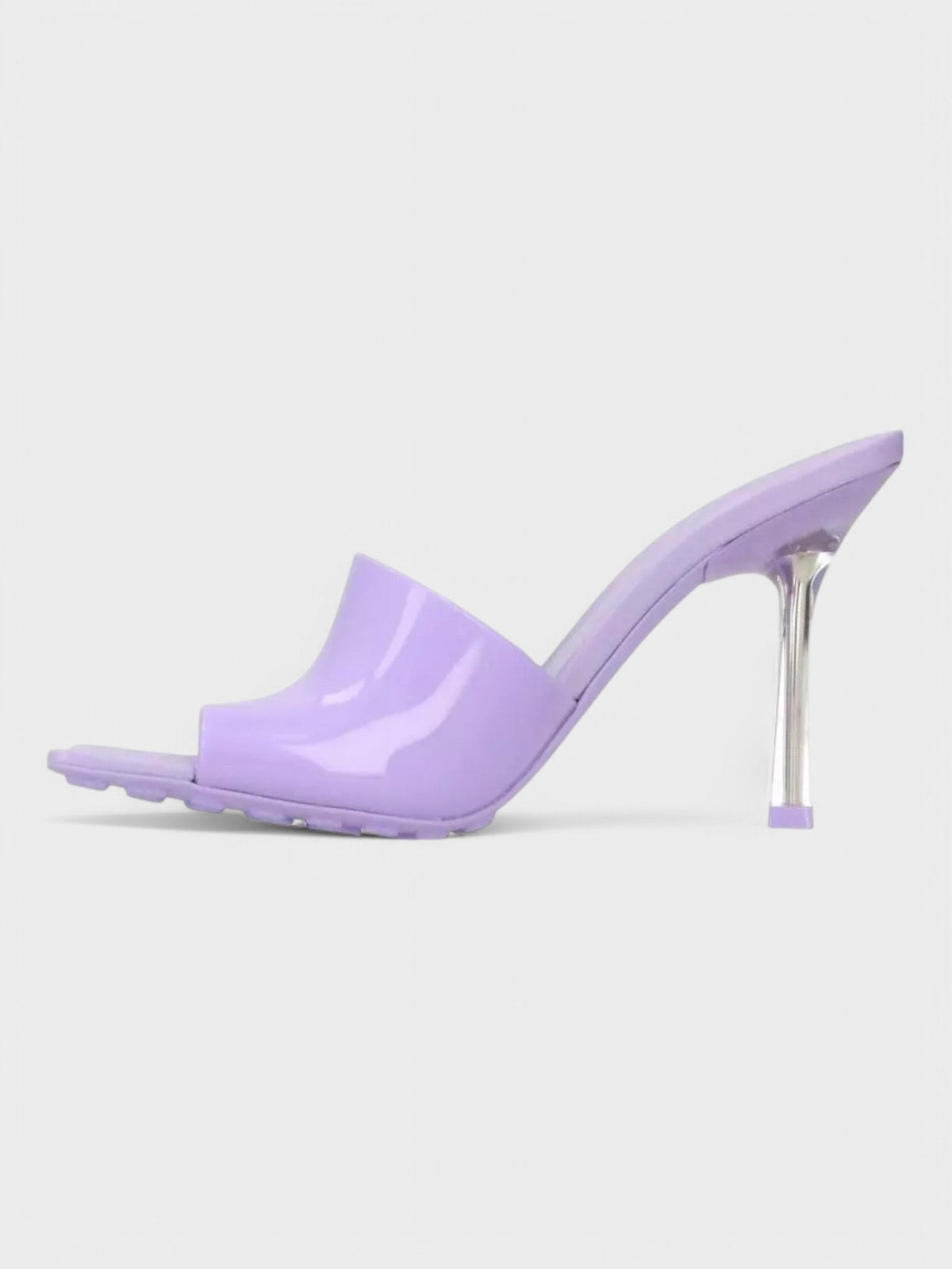 Bottega Veneta Mule Heel Sandal Puddle Sole Wisteria Purple