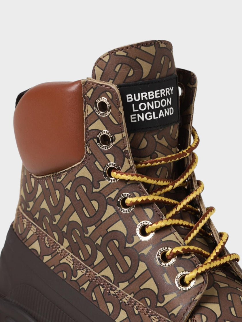 Burberry Arthur Ankle Boots Monogram Brown