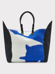Burberry Large Shield Tote Bag Blue White