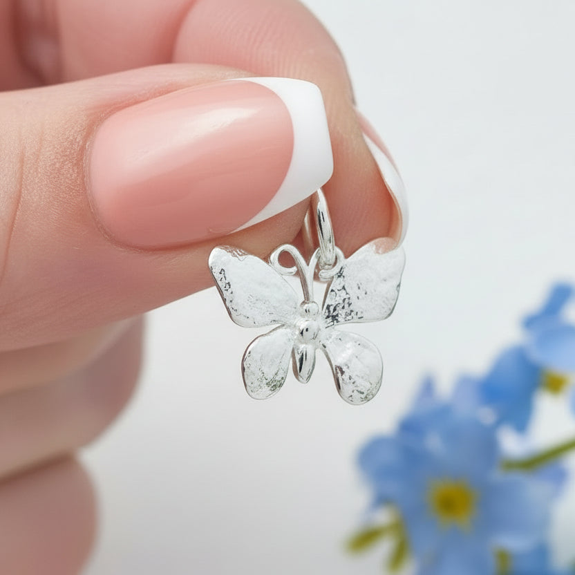 Breloque Papillon Argent