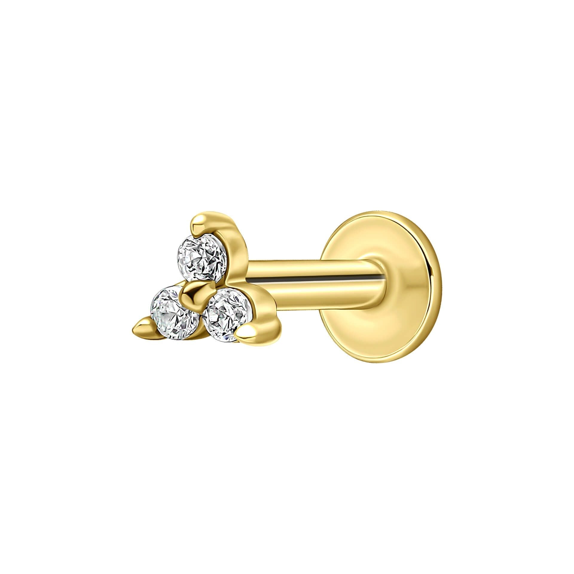 Beginnings Trilogy Labret Stud Earring