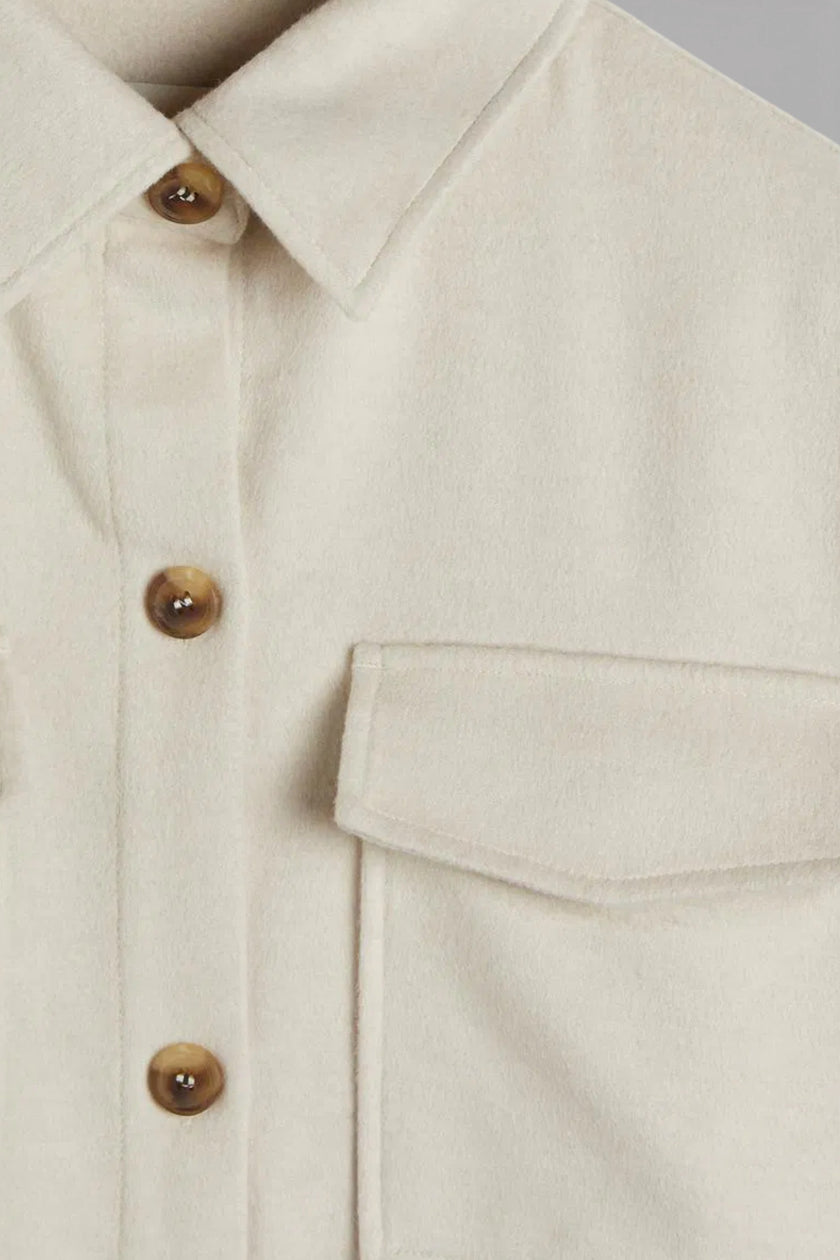 GANT Cream Relaxed Fit Overshirt