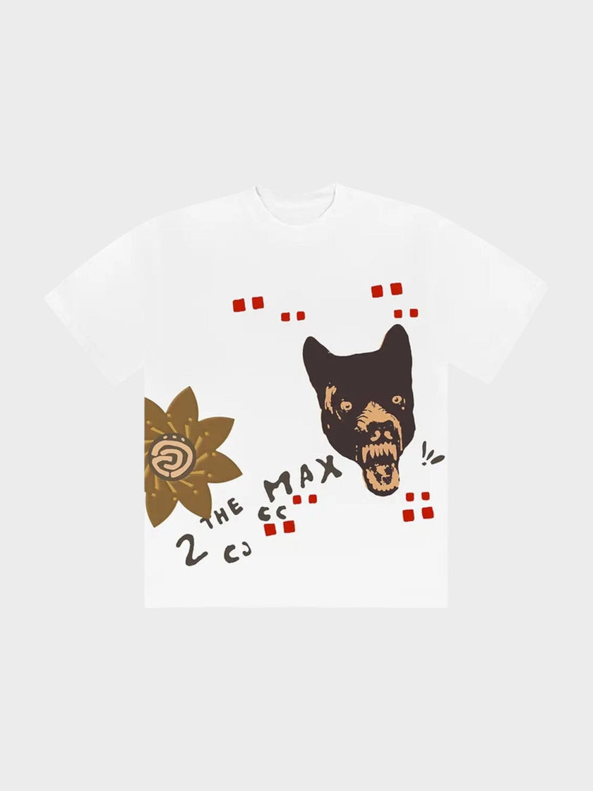 Travis Scott Wolf Tee White