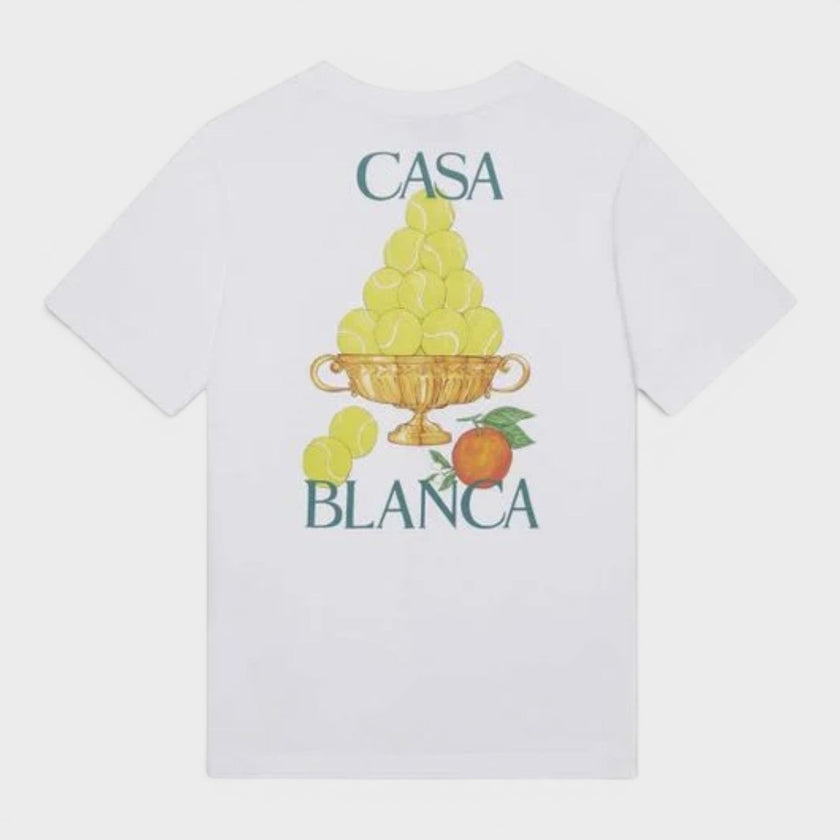 Le Triomphe De Tennis Printed T-Shirt White
