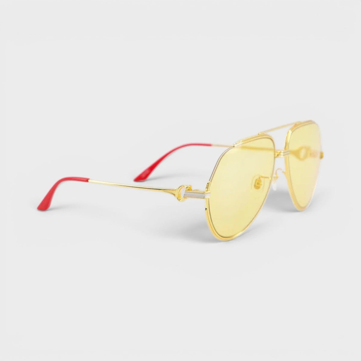 Stainless Steel Aviator Gold Silver Red Canary