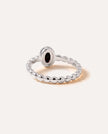 Anello a bolle impilabile in ambra ciliegia