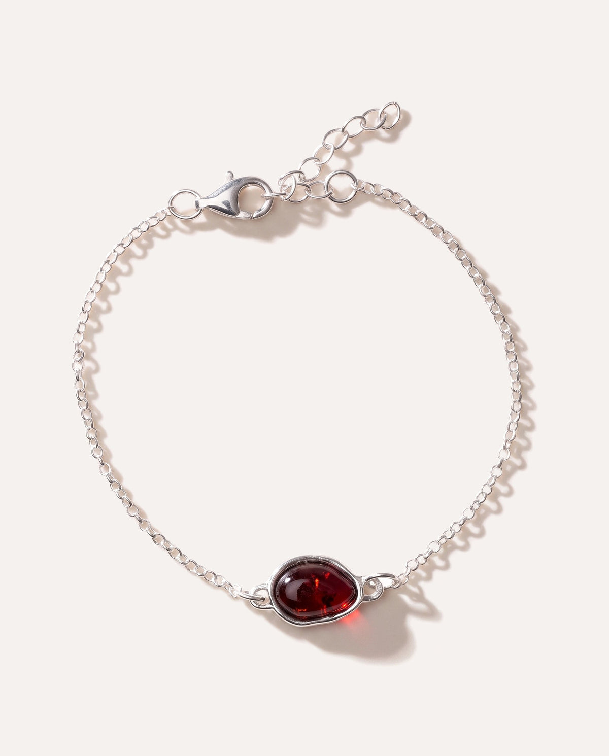 Bracciale a catena ELEMENT in ambra ciliegia
