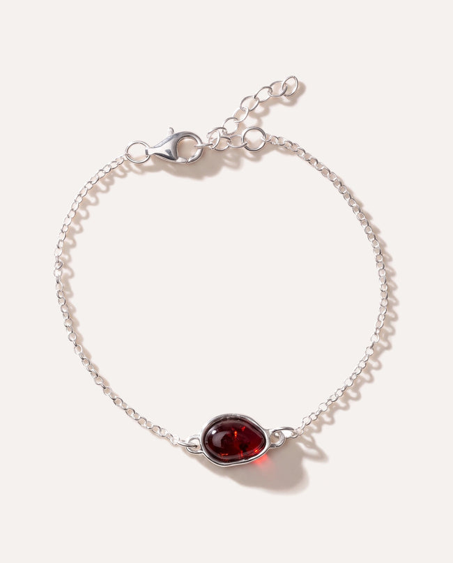 Cherry Amber ELEMENT Link Chain Bracelet