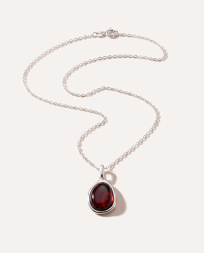 Kirsebær-rav ELEMENT anhengskjede