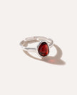 Anello a impilamento ELEMENT in ambra ciliegia