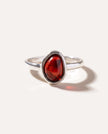 Anello a impilamento ELEMENT in ambra ciliegia