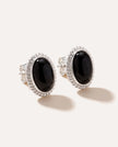 Boucles d'oreilles clous Quintessence Rouge Cerise Ambre