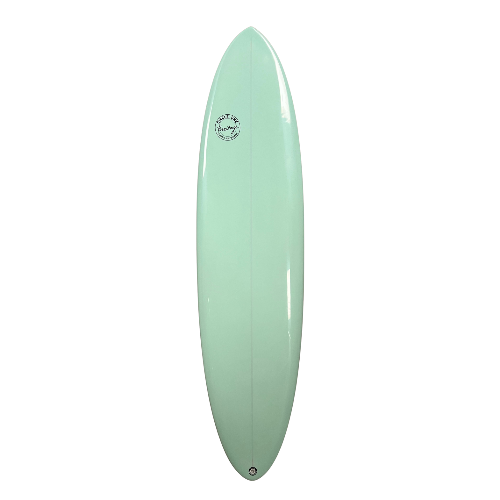 7' Heritage Round Tail Retro Egg Surfboard in Glanz-Tönung