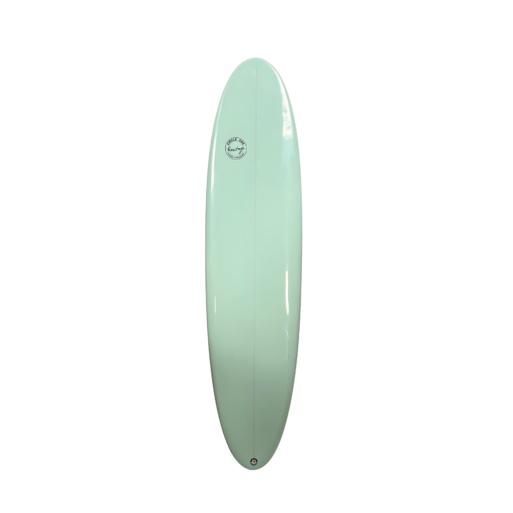 7' 6 Heritage Retro Mini Mal Surfboard in Glanz-Tönung