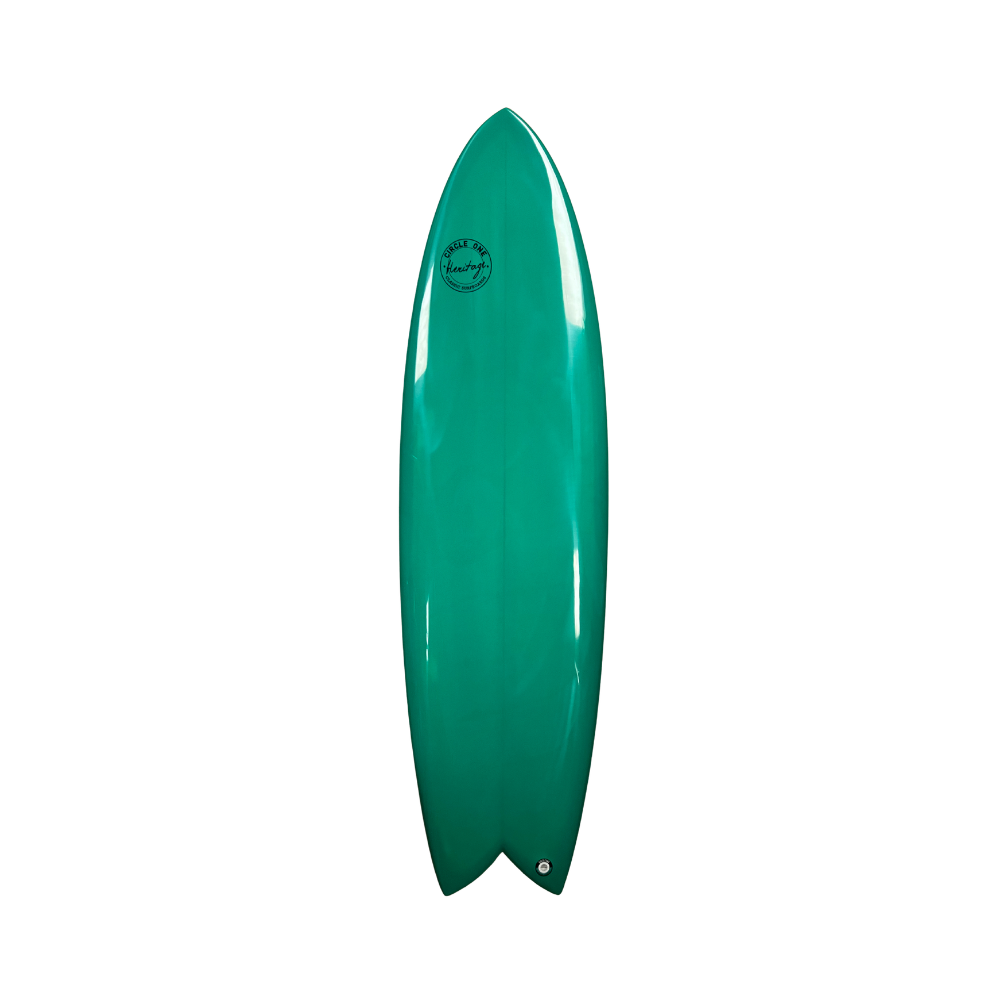 5' 11" Heritage Twin Fish in Glanz-Tönung