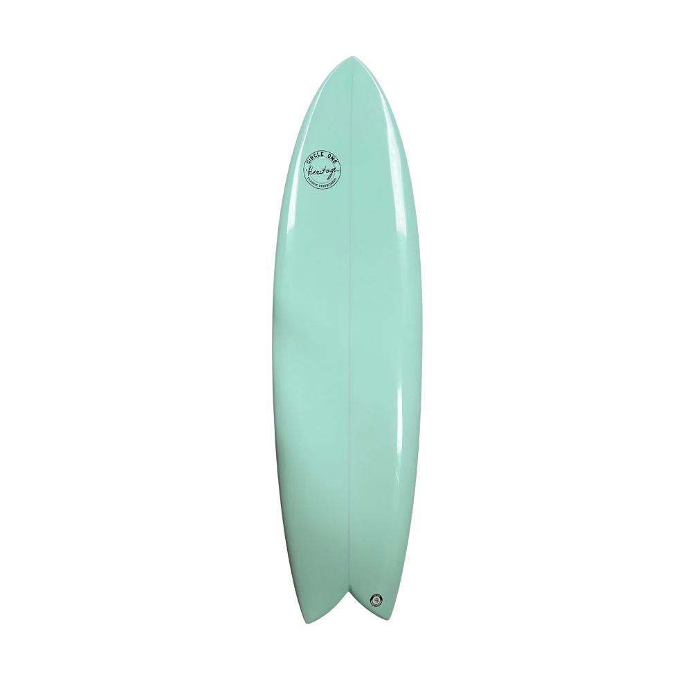 5' 11" Heritage Twin Fish in Glanz-Tönung