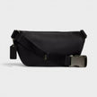 Elias Belt Bag Signature Canvas Charcoal Grey