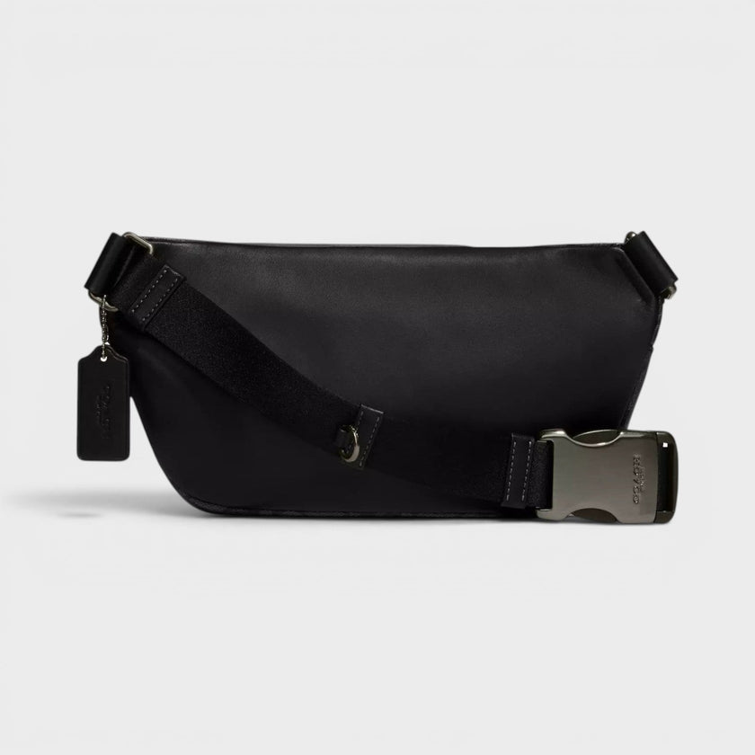 Elias Belt Bag Signature Canvas Charcoal Grey