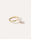 Anello classico con perla d'acqua dolce
