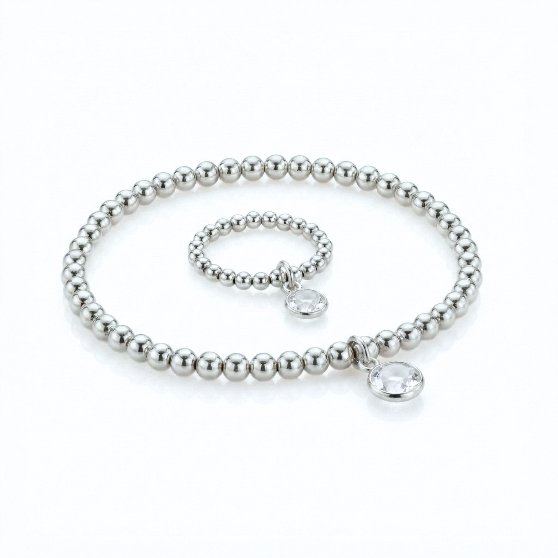 Clear Quartz April Jewellery Set