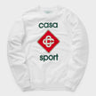 Casa Sport Icon Screen Printed Sweatshirt White