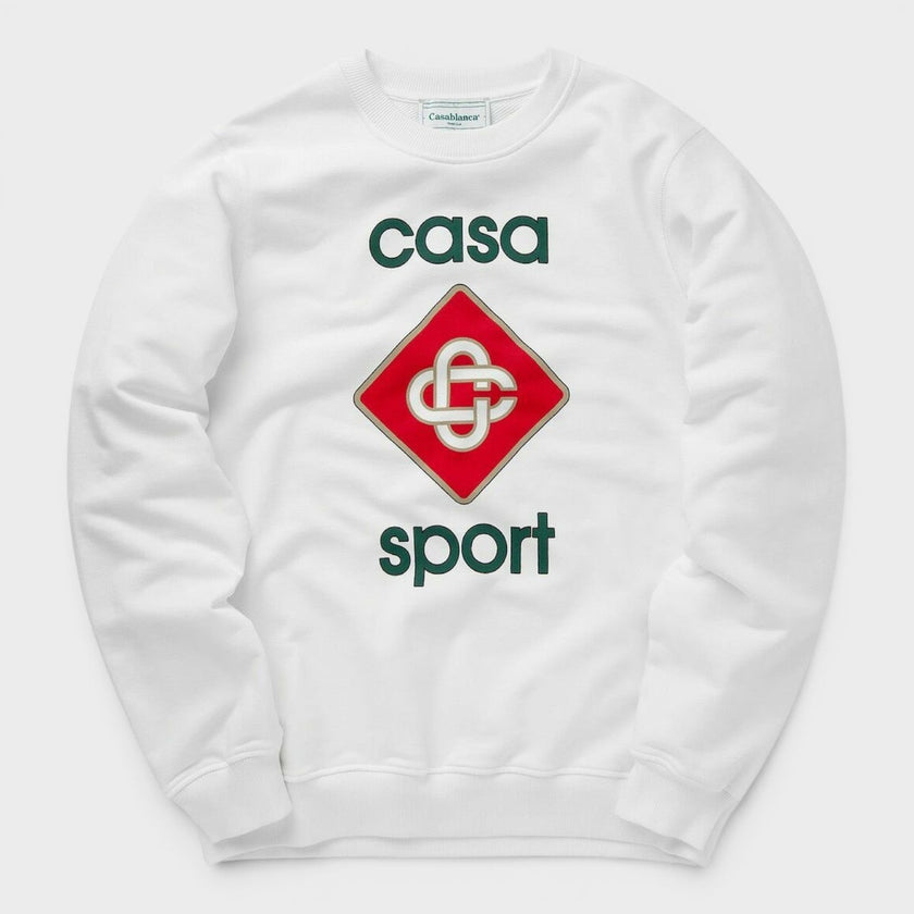 Casa Sport Icon Screen Printed Sweatshirt White
