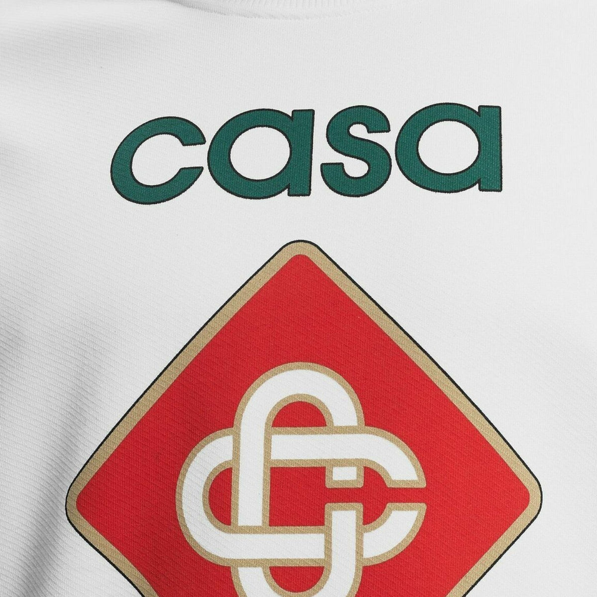 Casa Sport Icon Screen Printed Sweatshirt White