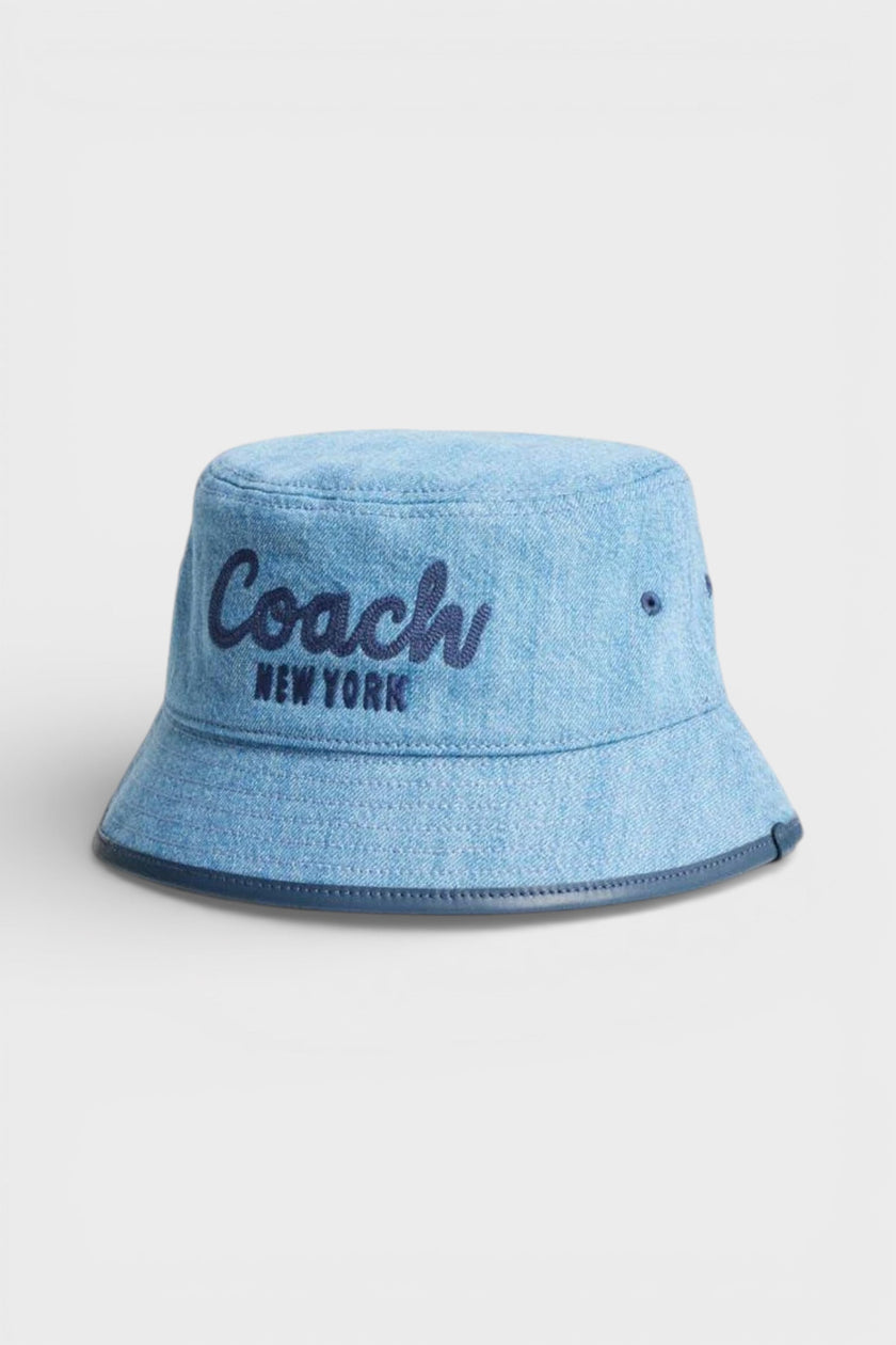 Embroidered Bucket Hat Blue