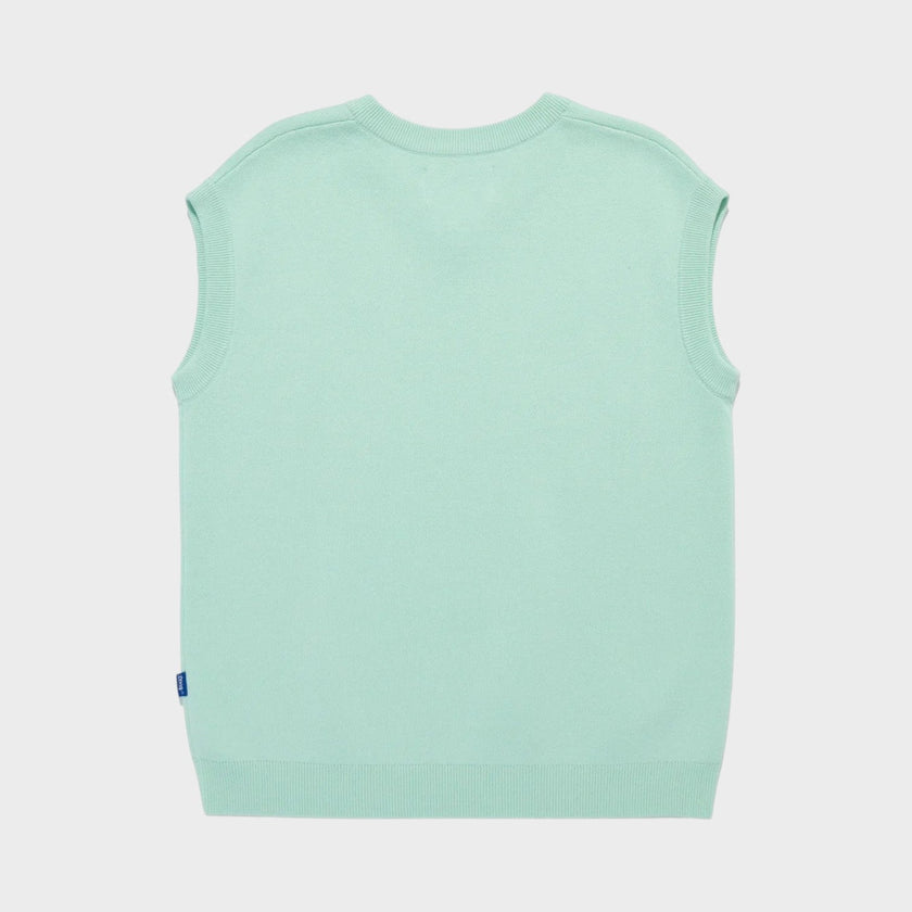 Dice Vest In Mint Green