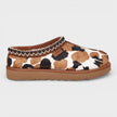 Tasman Cowprint Slipper Brown