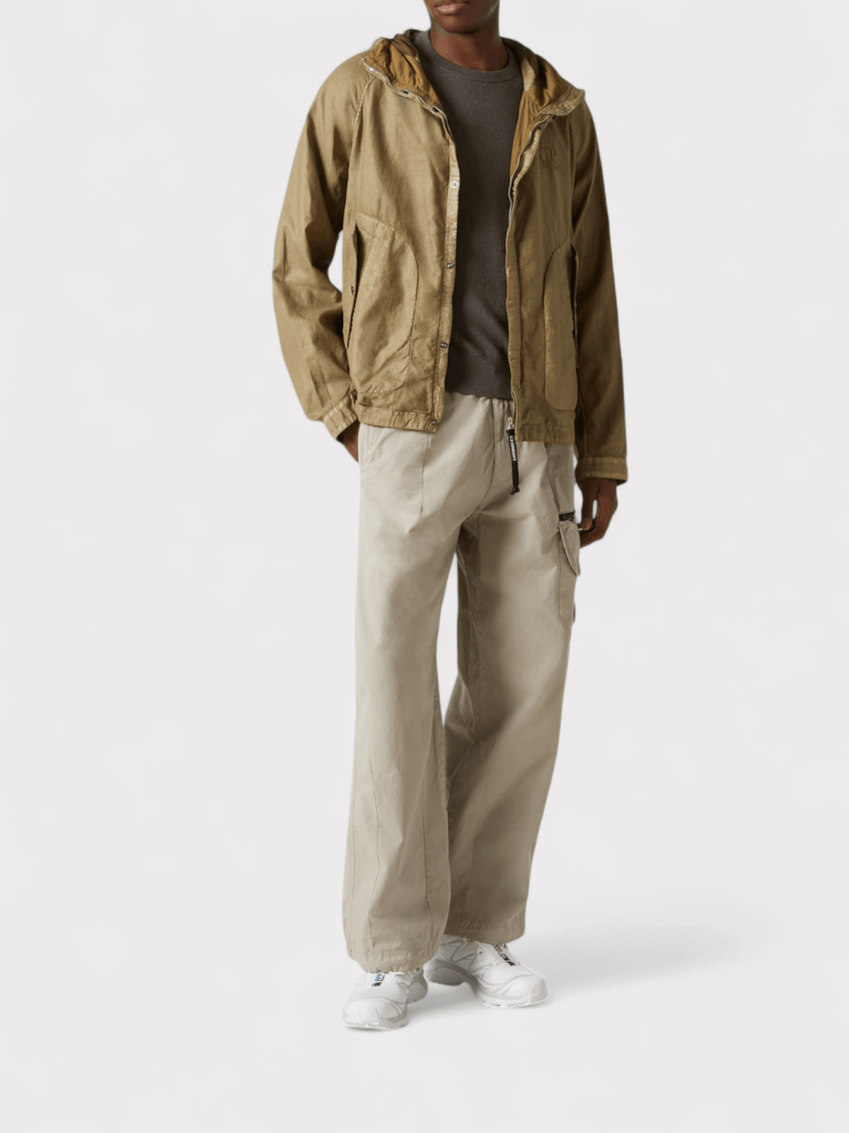 C.P Company Lens Cotton Cargo Pants Beige