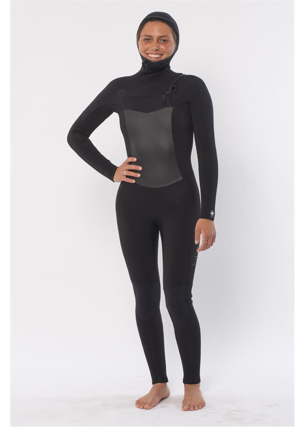 Traje de neopreno con capucha y cremallera en el pecho Sisstr 7 Seas 6/5