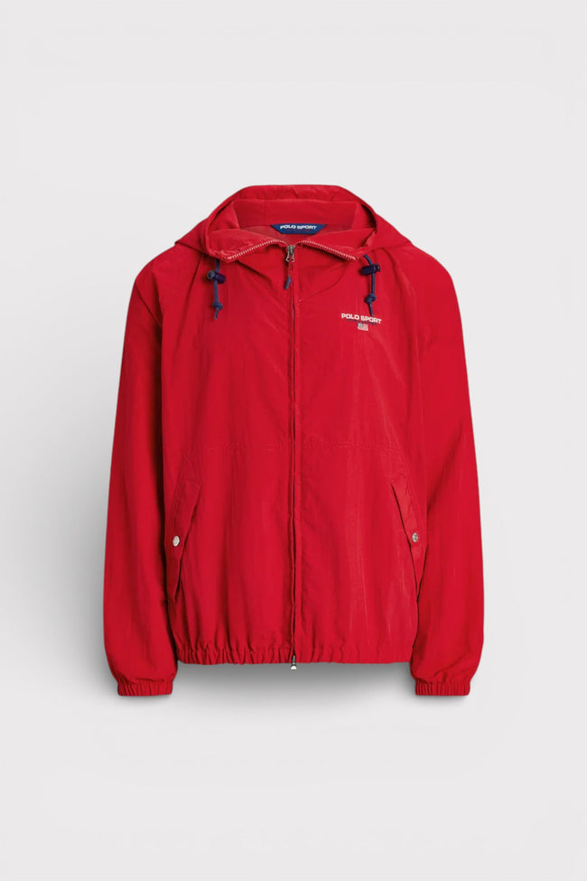 Ralph Lauren Polo Sport Full Zip Jacket Windbreaker Red