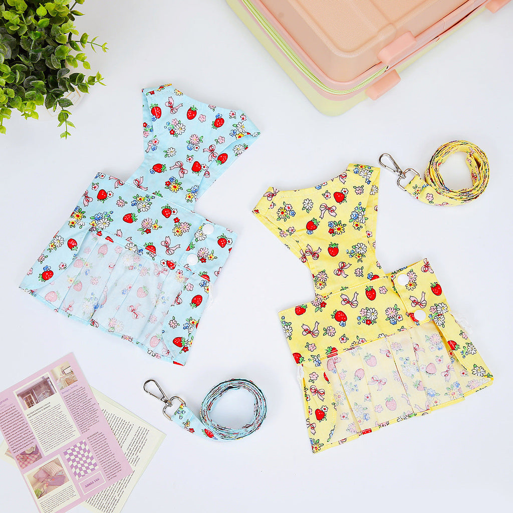 Pet Princess Dress Traction Buckle Clothes Pet Dog Clothes
