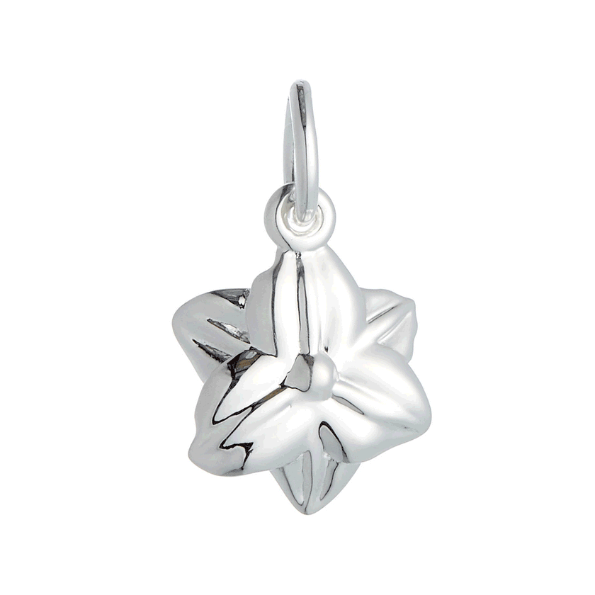 Breloque Fleur de narcisse en argent et or massif