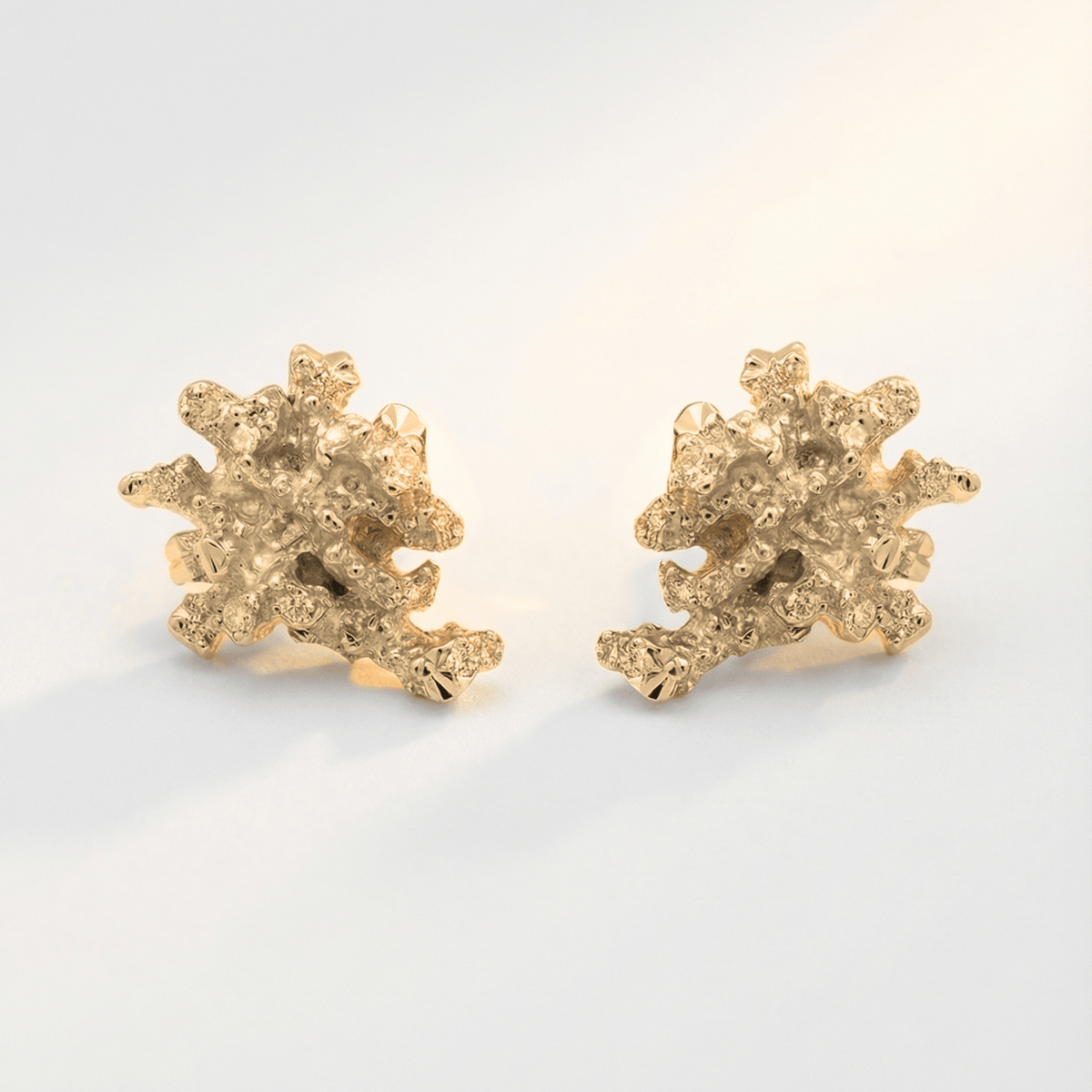 Pendientes de coral de agua salada delicados - Oro o plata