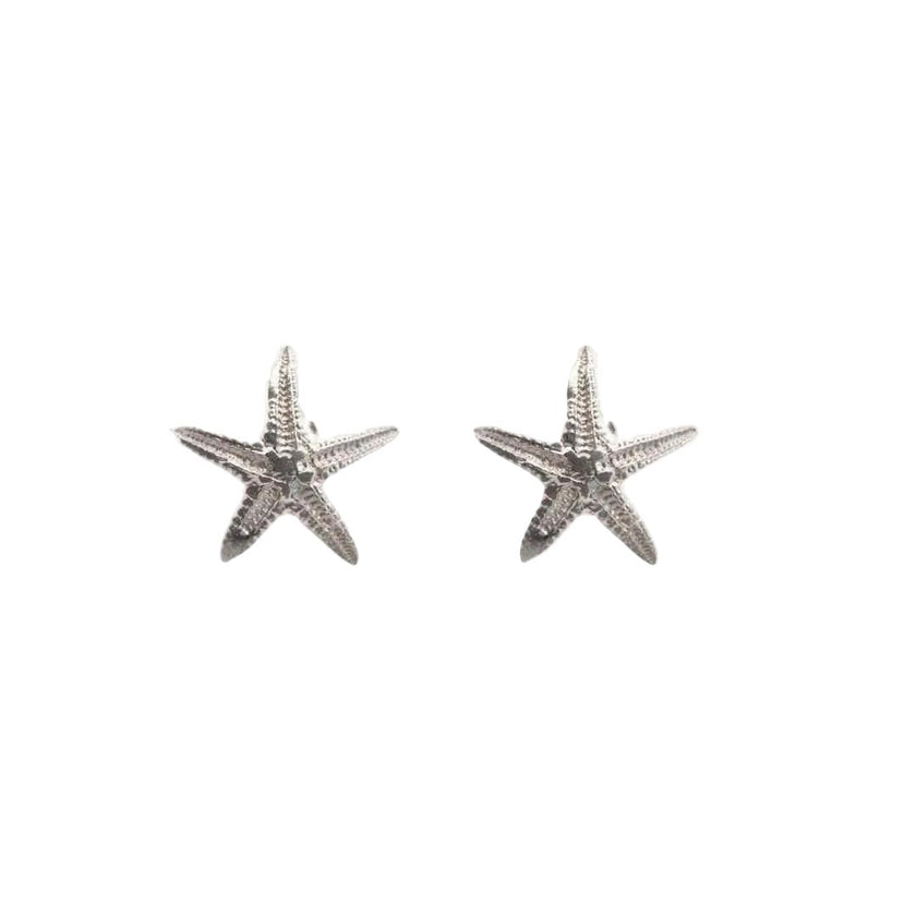 Dainty Silver Starfish Studs