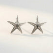 Dainty Silver Starfish Studs