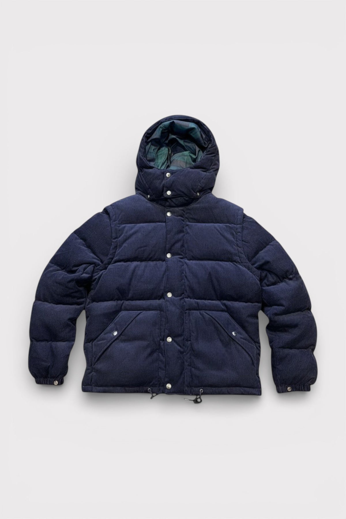 Polo Ralph Lauren Blue Corduroy 2-in-1 Jacket & Gilet – Tartan Lined